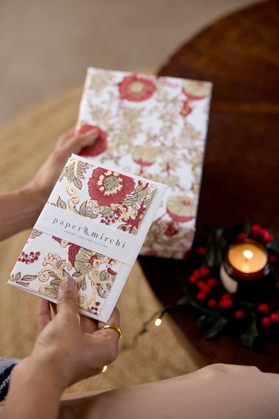 Wild Rose Winter Red Card