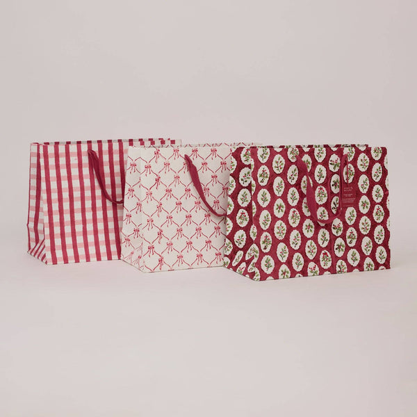 Large - Red Design Bags