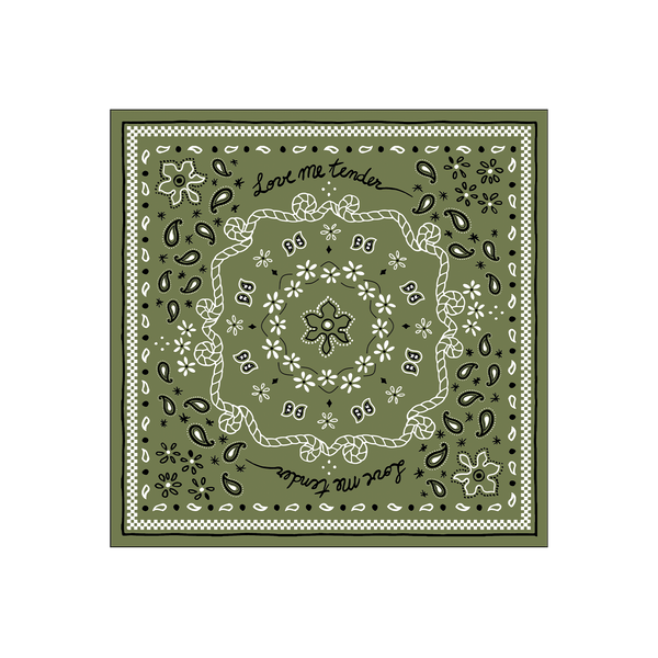 Khaki bandana paper napkin