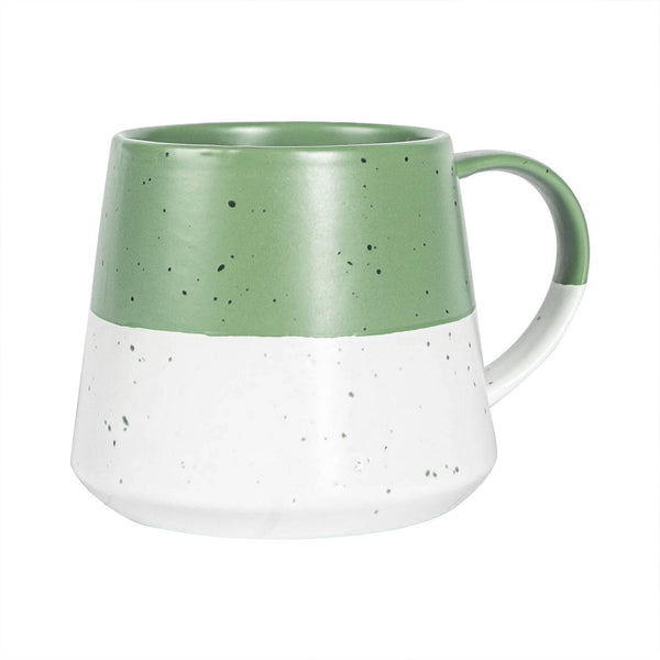 Sage Green Block Flecked Stoneware Mug
