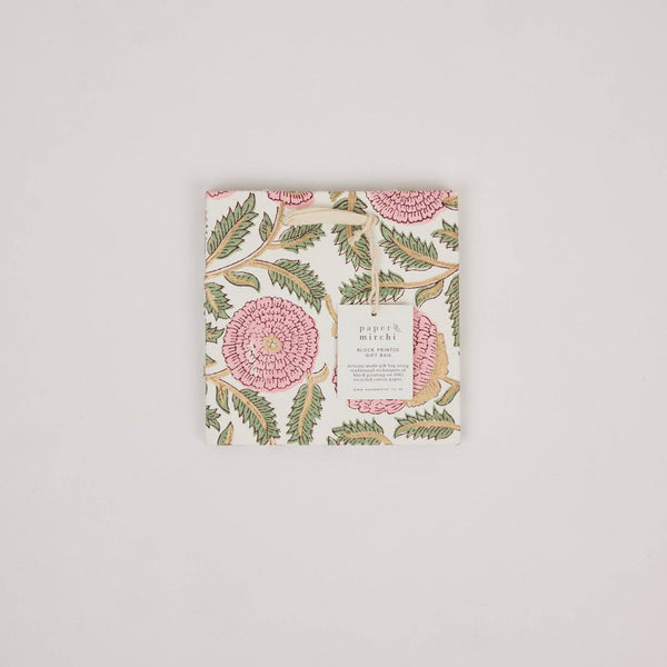 Block Printed Gift Bags Blush Refresh