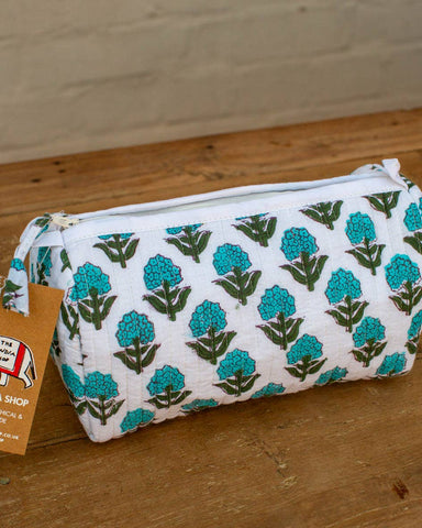 Blue Print Wash Bag