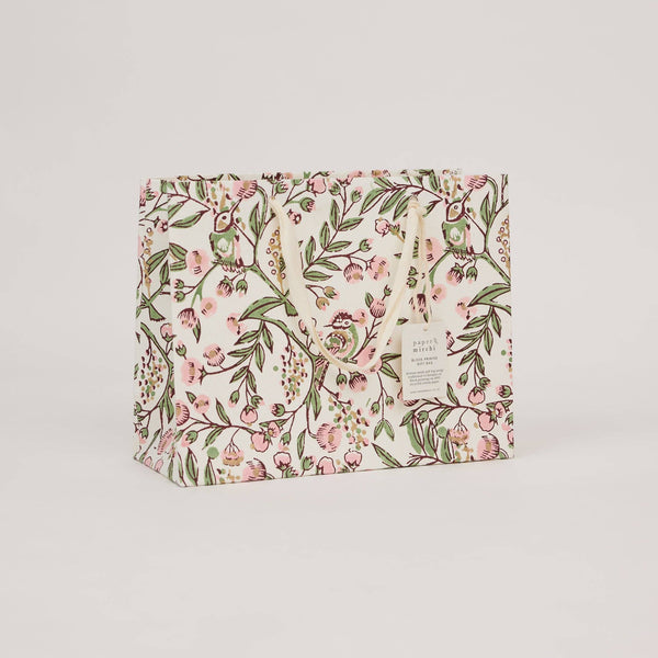 Pink Block Printed Gift Bags (Medium)