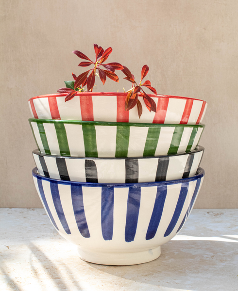 Blue Large Handmade Moroccan Ceramic Bowls