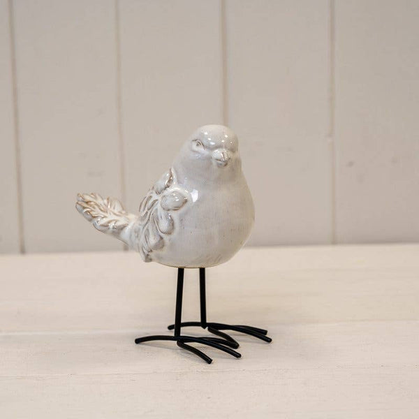 Bertie Glazed Ceramic Bird Ornament