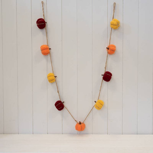 Pumpkin Garland Yellow Orange And Brown