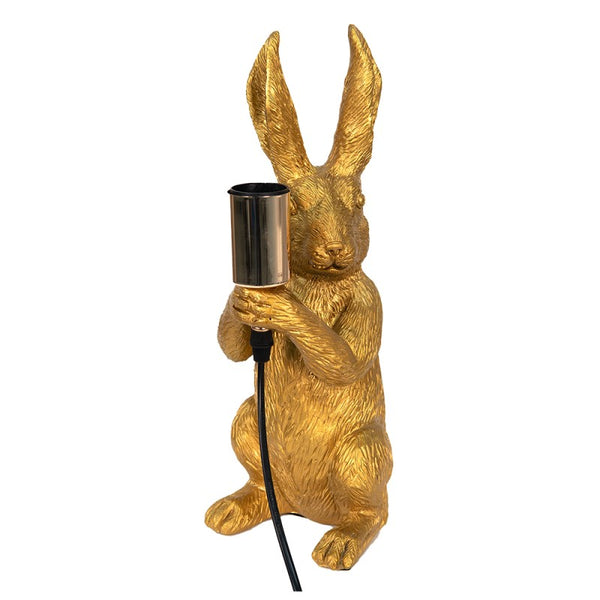 Gold Rabbit Table Lamp