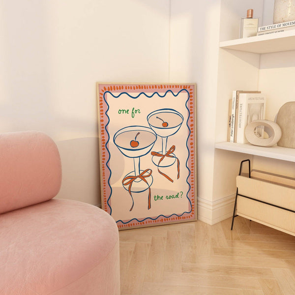 One For The Road Kitchen Print A3