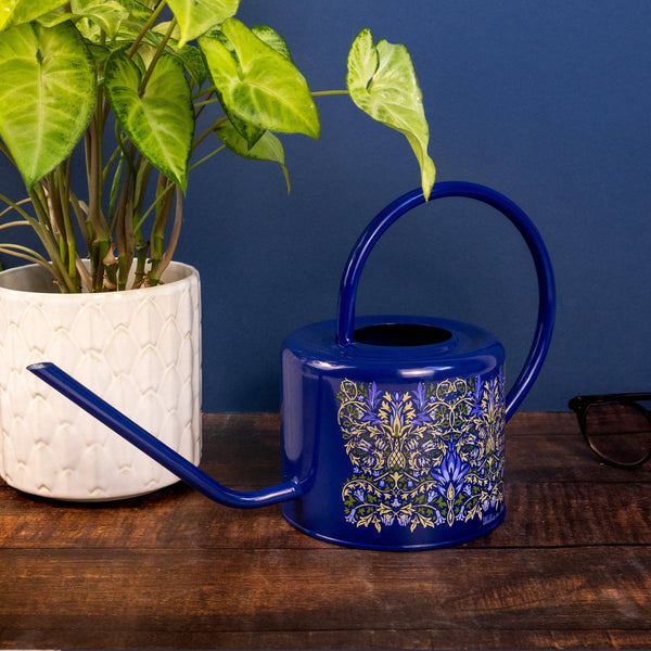 Blue Watering Can – William Morris Snakeshead Design