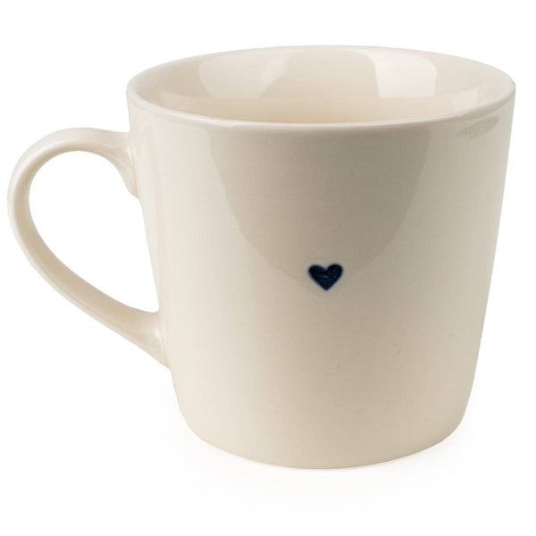Blue Heart Ceramic Mug