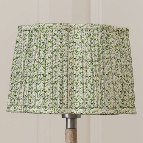 Juna Pleated Scalloped Lamp Shade Sage: Sage / 20 x 30 x 30cm