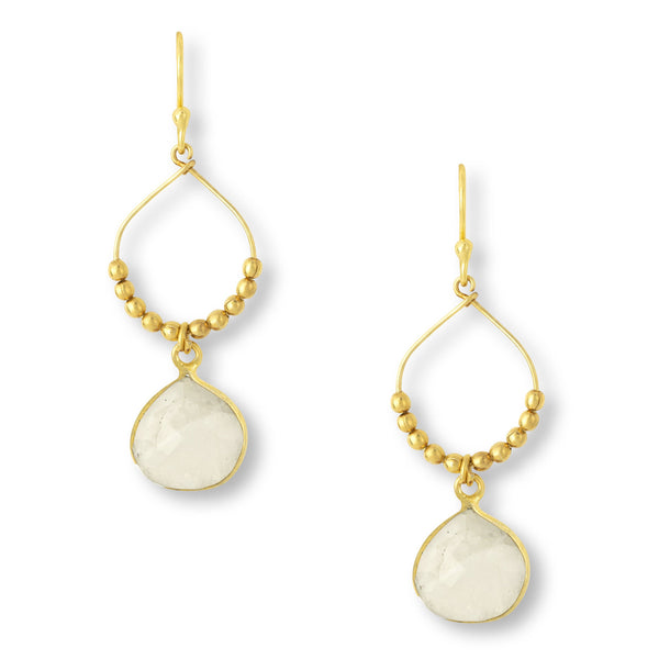 White Bay Reef Chalcedony Earrings by Ashiana