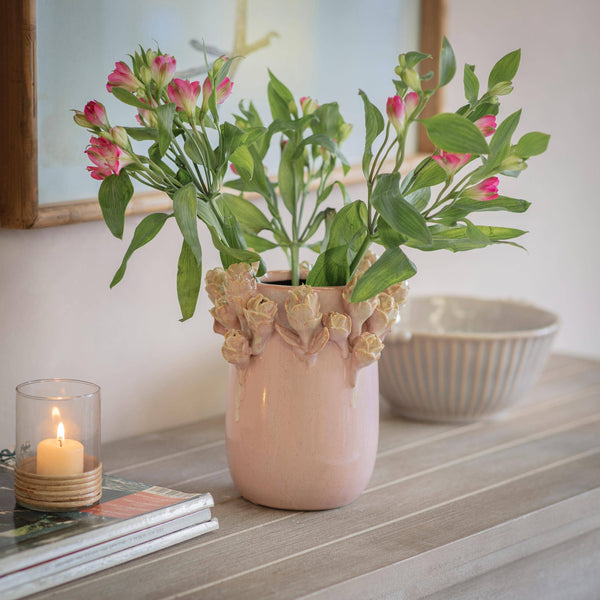 Blush Rosebud Vase
