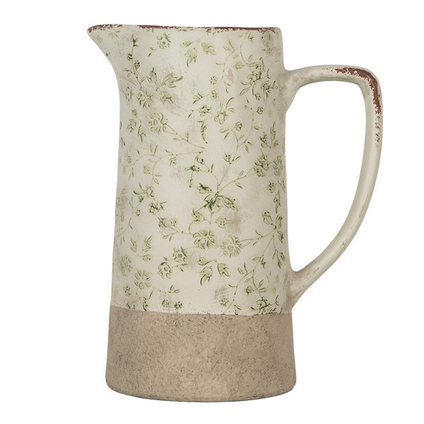 Green Sprig Ceramic Decorative Jug