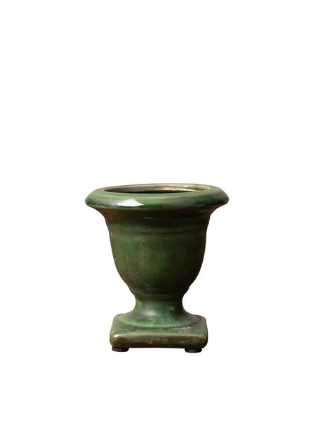 Small Olive Green Glazed Vase