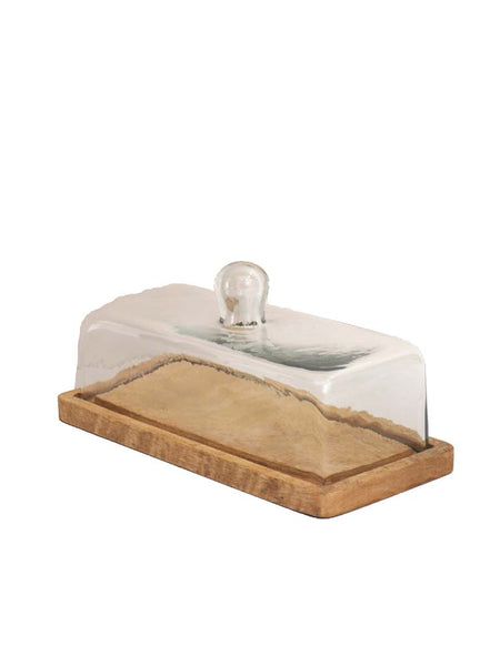 Rectangular Cake Plate With Glass Cover