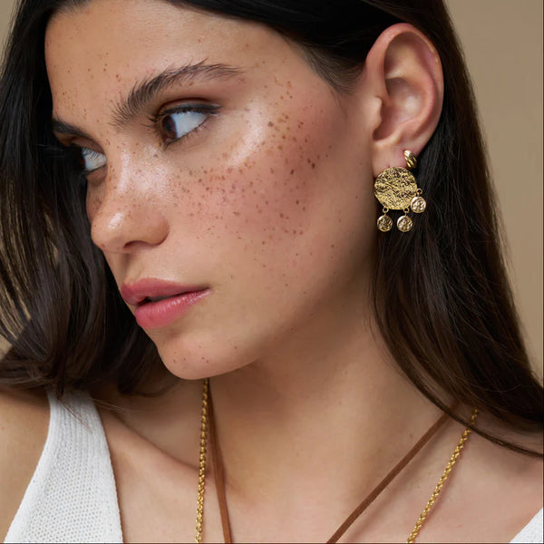 Molten Coin Shaker Earrings by Orelia