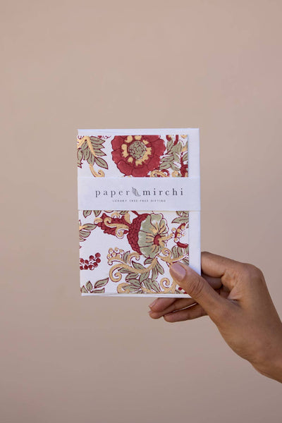 Wild Rose Winter Red Card