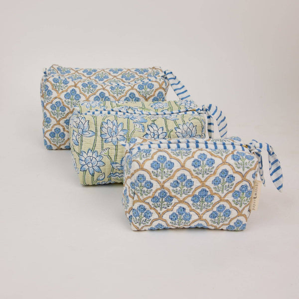Indigo Trellis Indigo Washbag