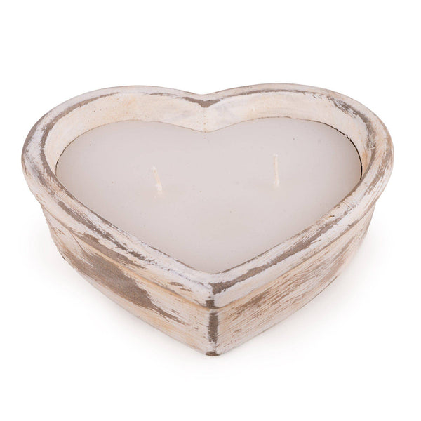 Cement Heart 2 Wick Candle