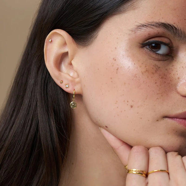 Micro Coin Hoop & Stud Ear Stacking Set by Orelia