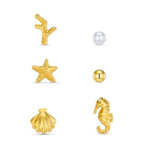 Mixed Nautical Ear Stacking Set by Orelia