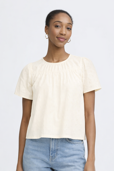 Birch Pretty Smock Blouse by Ichi