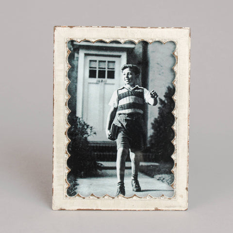 Vintage Metal Scalloped Frame