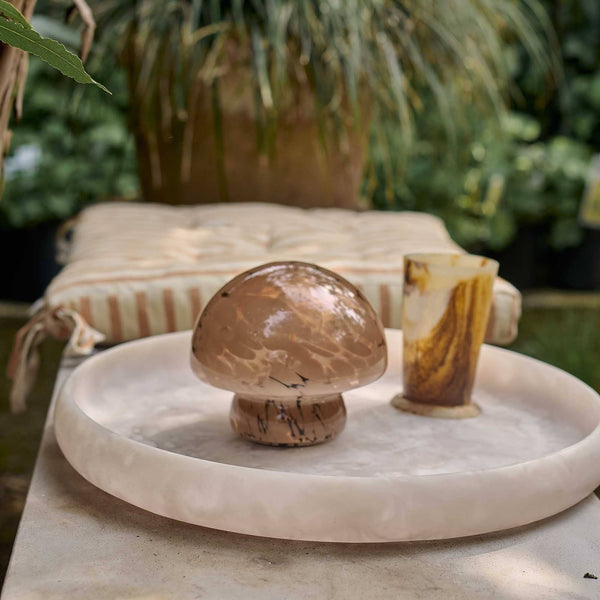 Caramel Mushroom Table Lamp