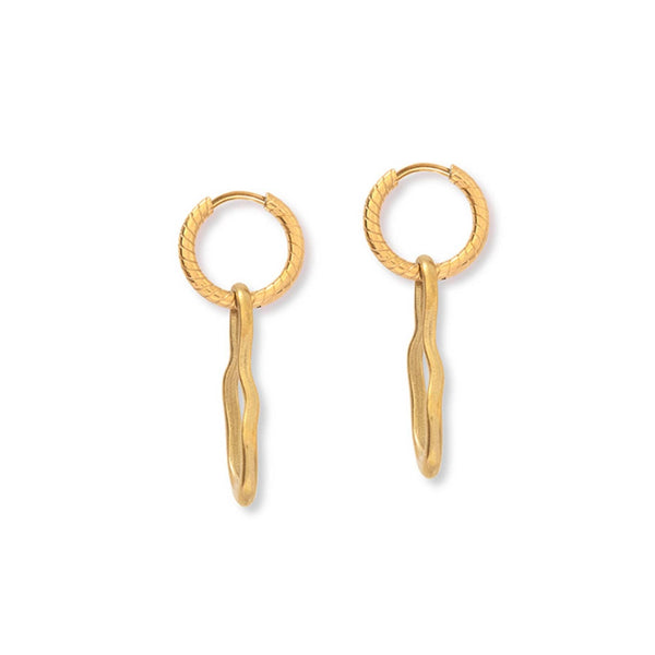 Yuna Drop Hoops: Gold
