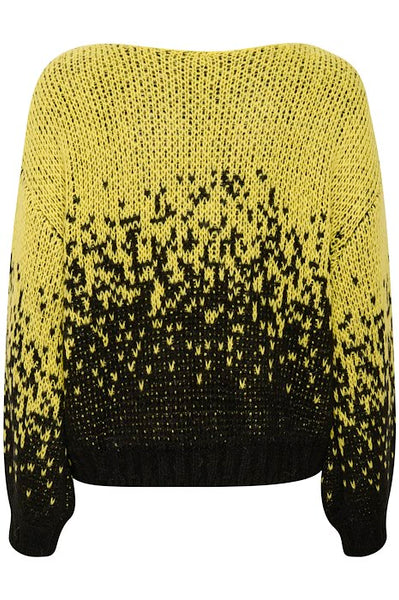 Lime and Black Dapple Jumper by Saint Tropez