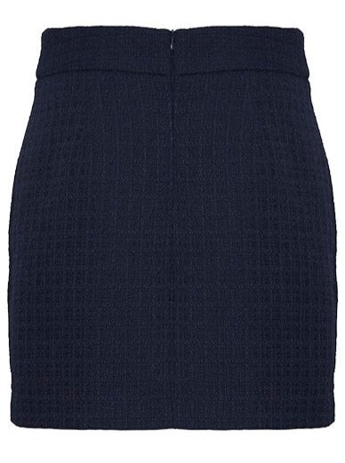 Navy Boucle Skirt by B Young