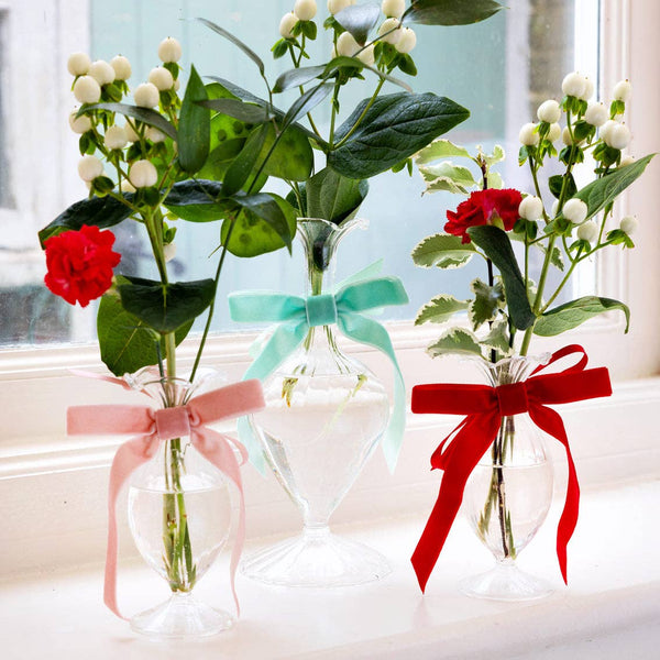 Red Velvet Bows - 8 Pack