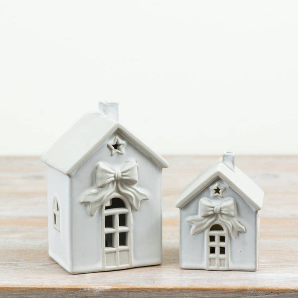 Medium Ceramic LED Christmas House 16cm