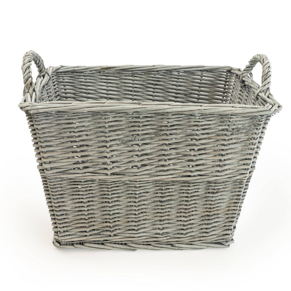 Rectangular Wicker Log Basket