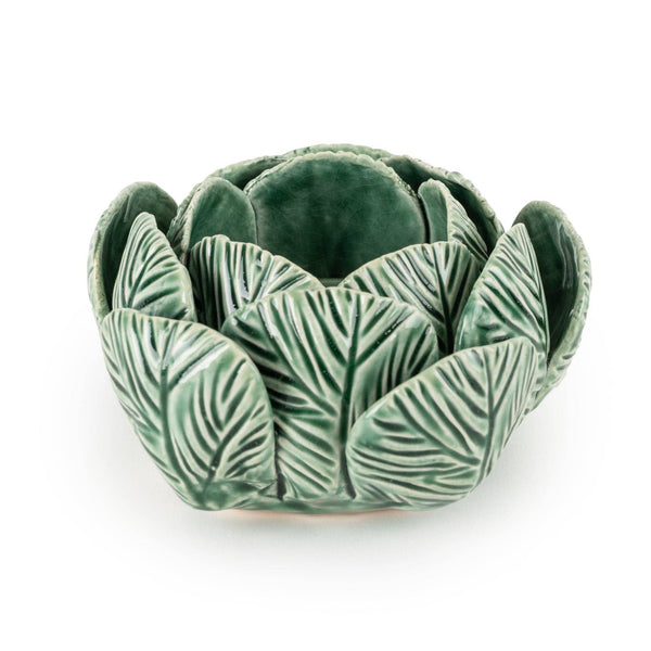 Green Tealight Cabbage Holder