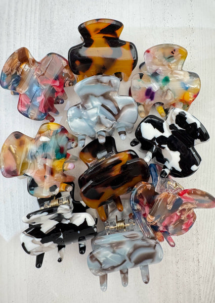 Mini Marble Hair Clips NOT ONLINE SELL INDIVID