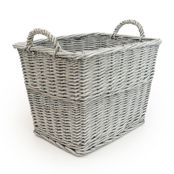 Rectangular Wicker Log Basket