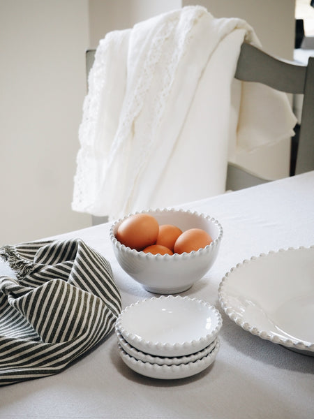 Pearl White Dinner Plate