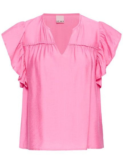 Rose Frill Sleeve Blouse by Ichi