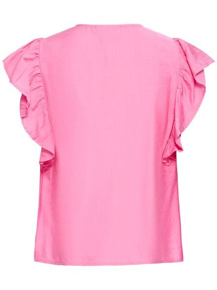 Rose Frill Sleeve Blouse by Ichi