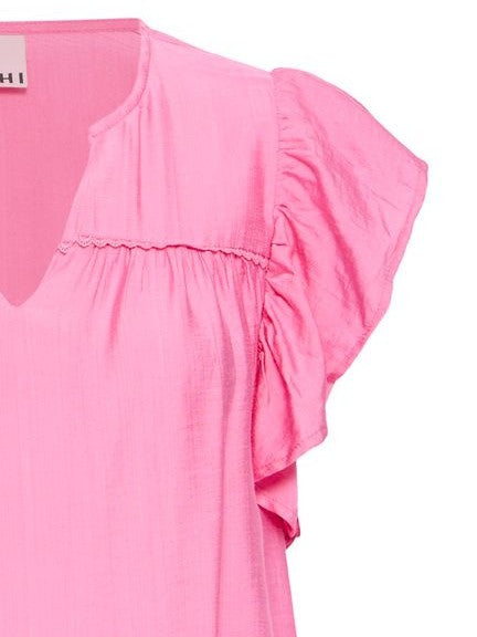 Rose Frill Sleeve Blouse by Ichi