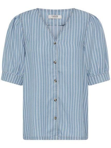 Light Blue Striped Shirt by B Young