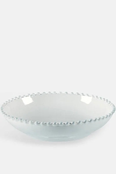 Pearl White Serving Bowl