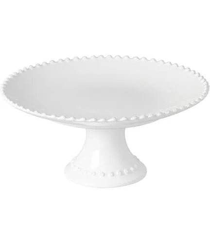 Pearl White Footed Cake Stand