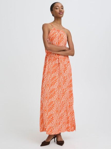 Vibrant Animal Print Slip Dress by B Young