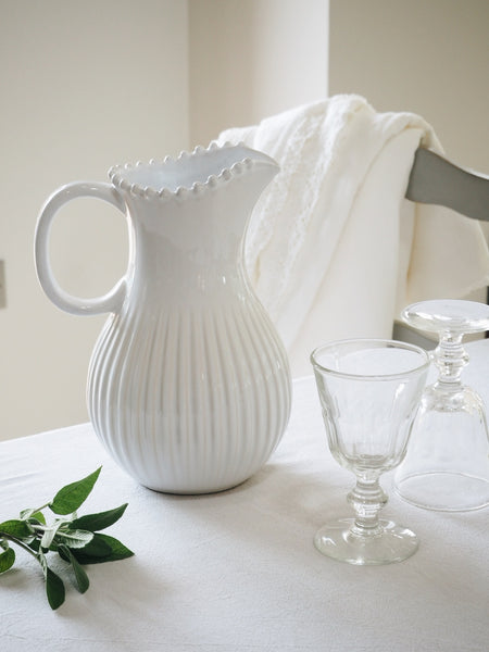 Pearl White Pitcher