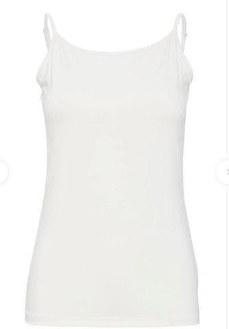 Off White Adjustable Jersey Vest by B Young