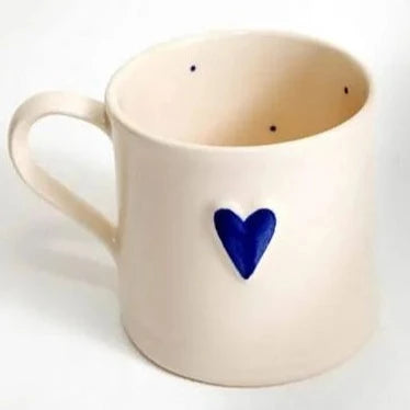 Shaker Blue Heart Mug