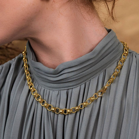 Ivy Gold Chain Necklace by Ashiana